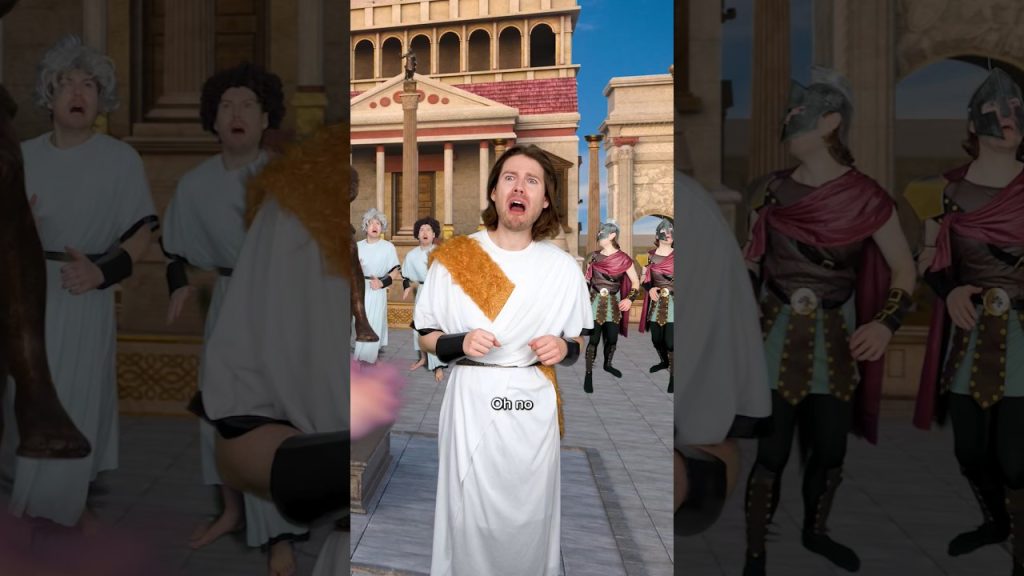 The Destruction of Pompeii 🌋 #comedy #history #shorts