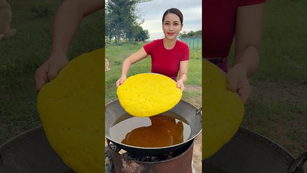How to crispy yellow cake recipe #shorts #shorts #cooking #food #recipe