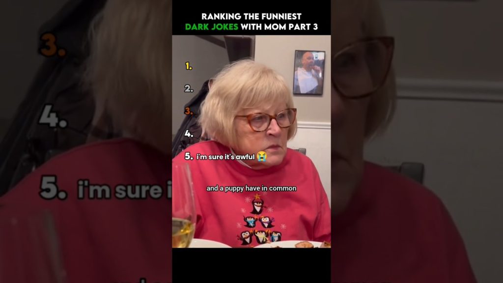 Ranking the Funniest Dark Jokes With Mom Part 3 😳😂 #shorts #funny #joke #darkhumor