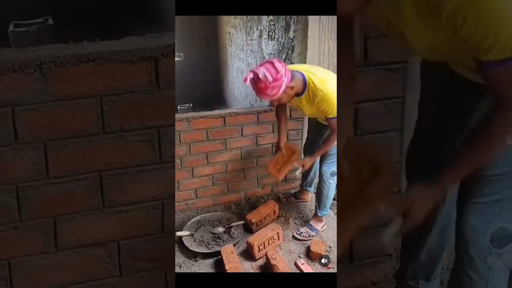Brickwork atsite #trending  #construction #technology #shorts #viralvideo #trendingshorts #houseplan
