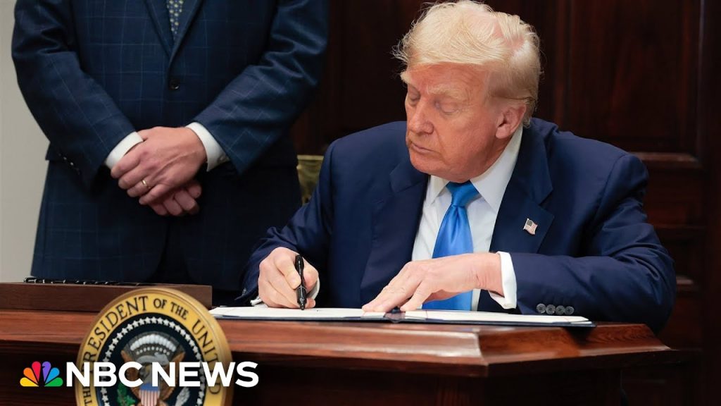 LIVE: Trump signs executive order to revitalize the Presidential Fitness Test | NBC News