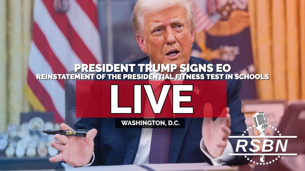 LIVE REPLAY: President Trump Signs EO to Reinstate the Presidential Fitness Test in Schools -7/31/25