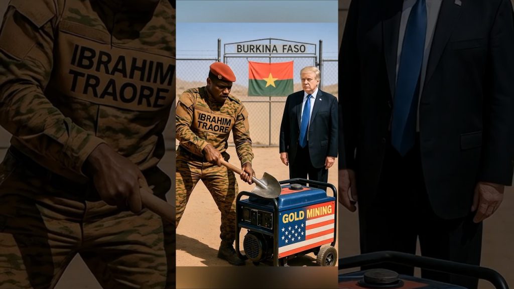 Ibrahim Traoré Fun With Gold Mining Machine While Trump Looks Shocked#funny #comedy #politicalsatire