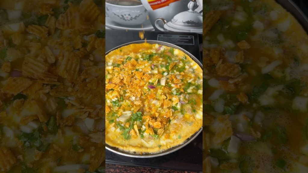 Cheese Omelette ll #shorts #asmr #chips #omelette #food #recipe