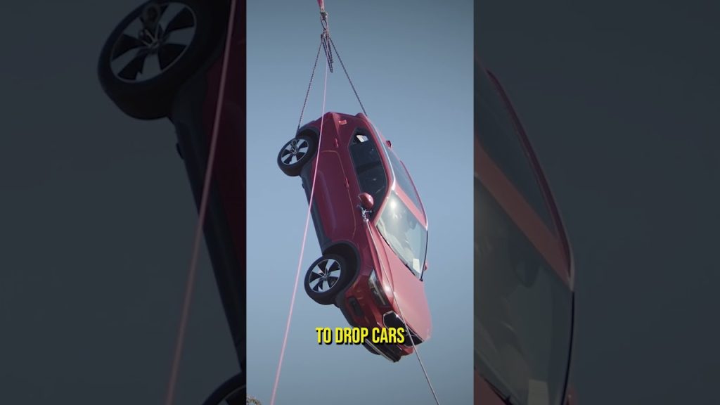 Volvo Dropped New Cars From A Crane (To Save Lives)