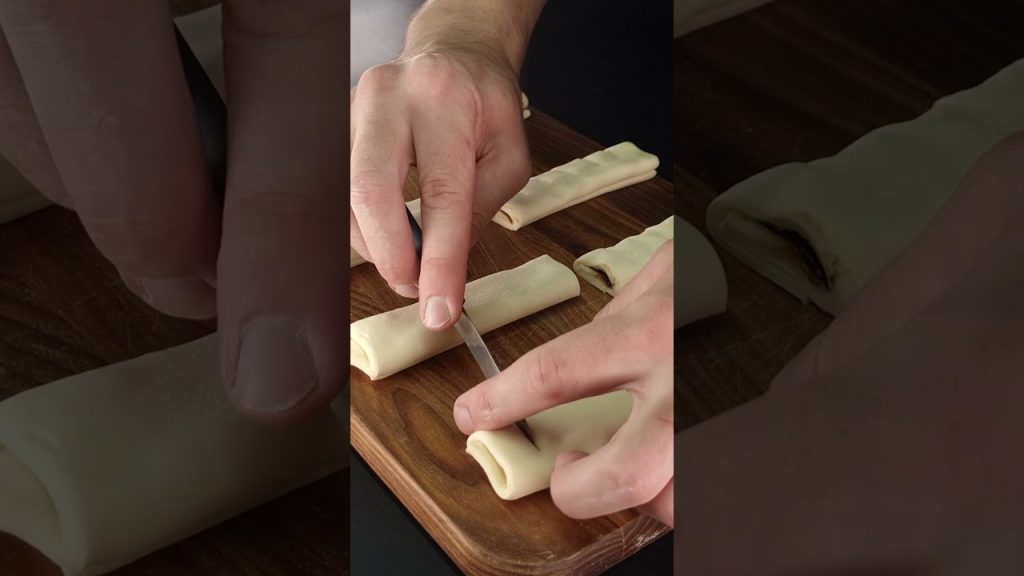 Puff pastry chocolate #baking #food #recipe
