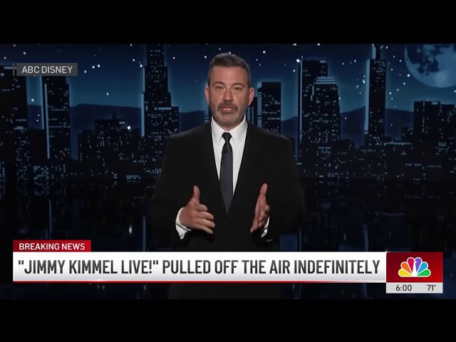 ‘Jimmy Kimmel Live!’ pulled off the air ‘indefinitely’ over Charlie Kirk joke