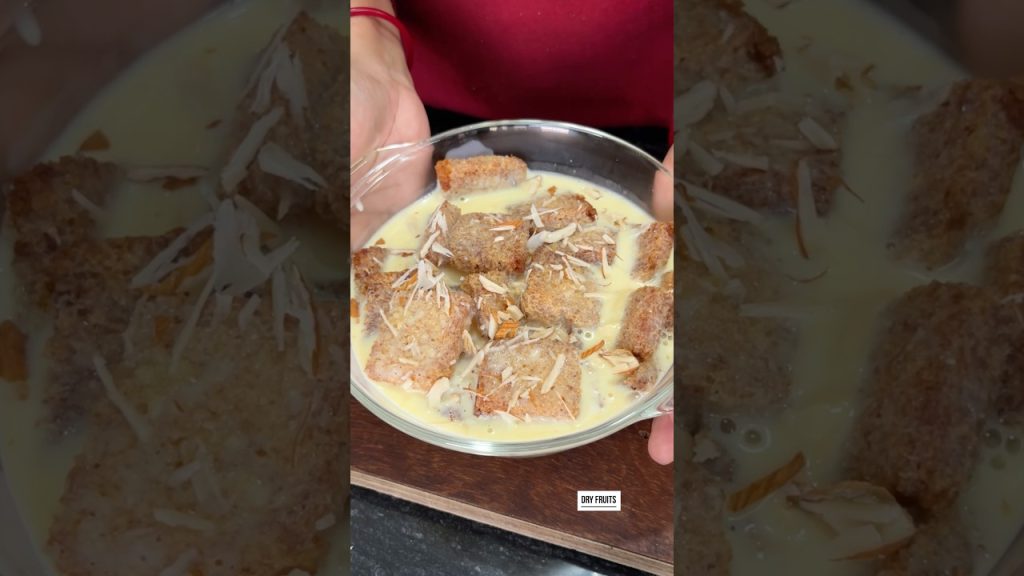 Viral Bread Custard 🤩🤩#shorts #ytshorts #food #recipe #foodie #dessert