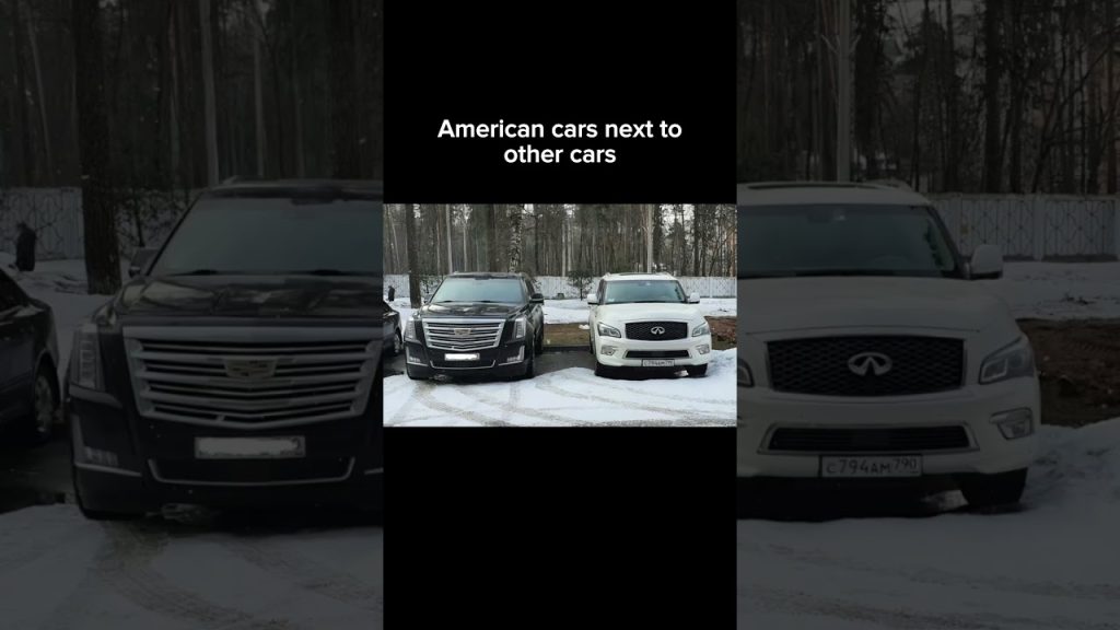 American cars next to normal cars 💀