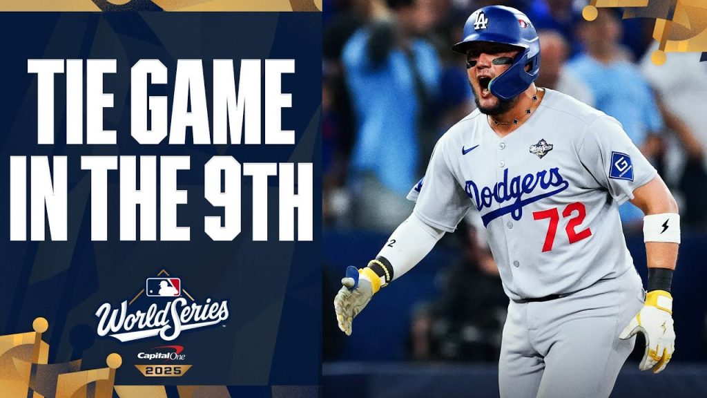 MIGUEL ROJAS HITS A GAME-TYING HOME RUN IN THE 9TH INNING OF WORLD SERIES GAME 7!