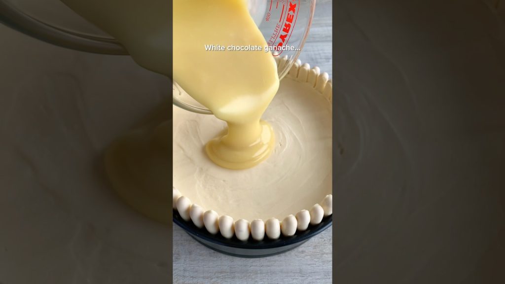White chocolate salted caramel cheesecake #short #food #recipe #baking