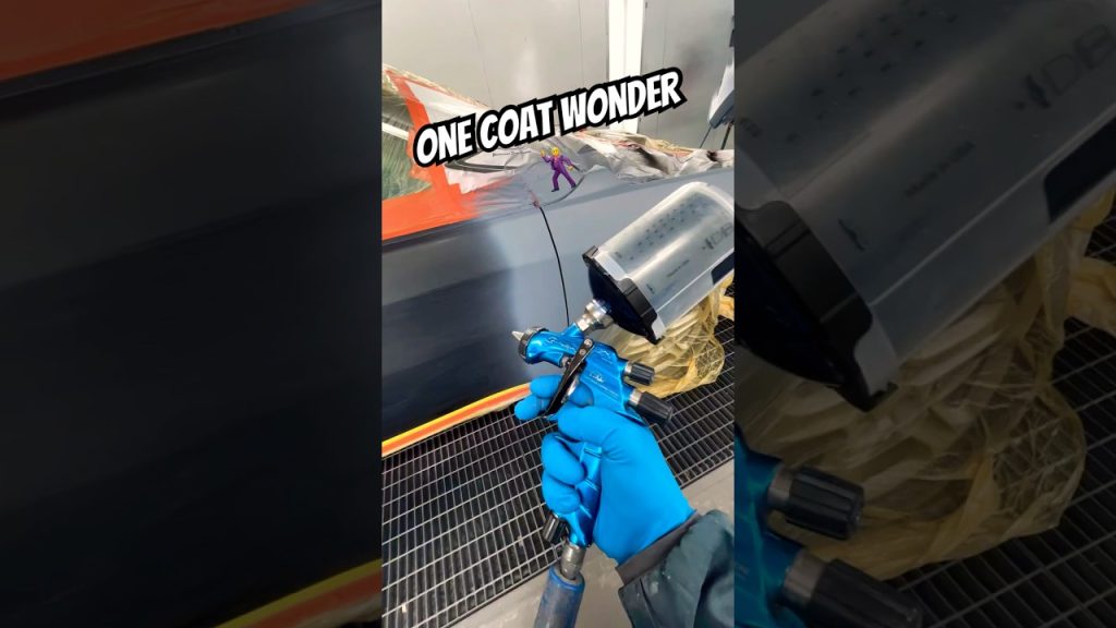 How to paint your first coat of color over sealer #satisfying #asmr #car #truck #painting