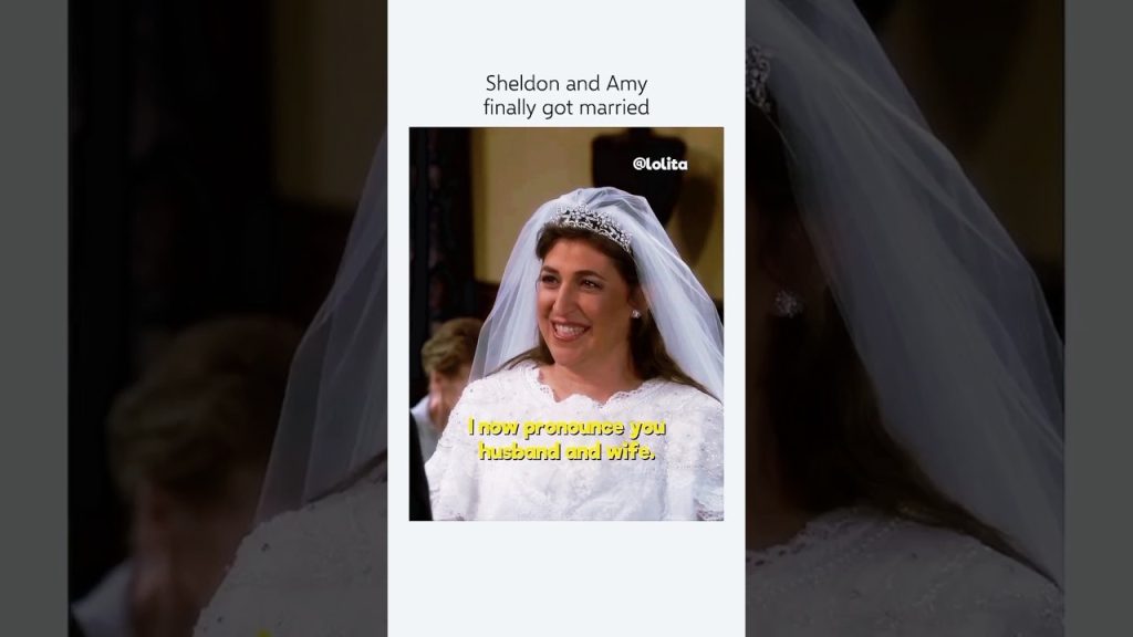 The Big Bang Theory: Sheldon and Amy Get Married #ytshorts #entertainment #shorts