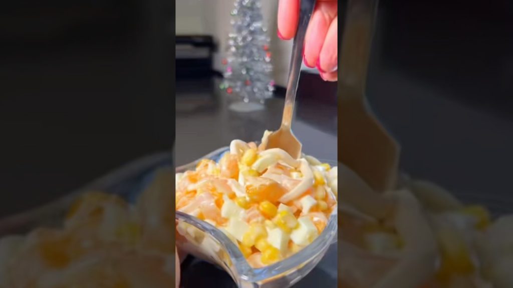 НОВОГОДНИЙ САЛАТ.#food #рецепт #вкуснопростоибюджетно