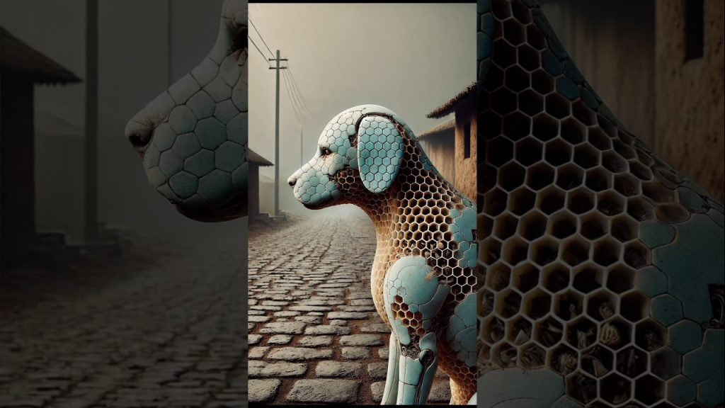 Robotic dog made with modern technology.#animals #technology