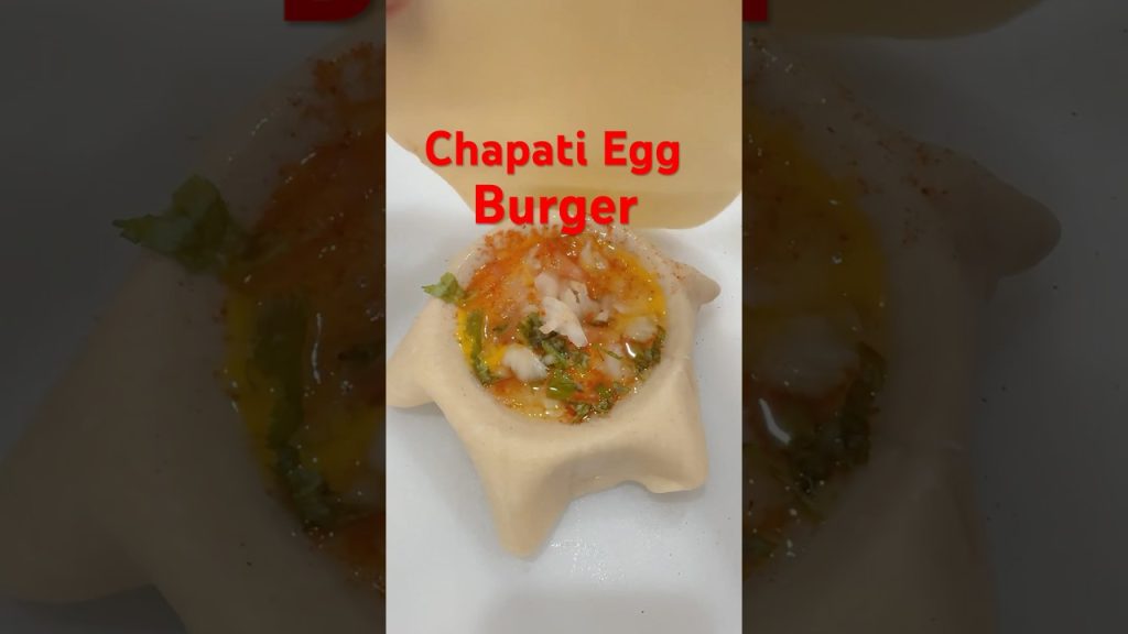 Chapati egg burger 😳🥚🍔 #shorts #youtubeshorts #food #recipe #cooking