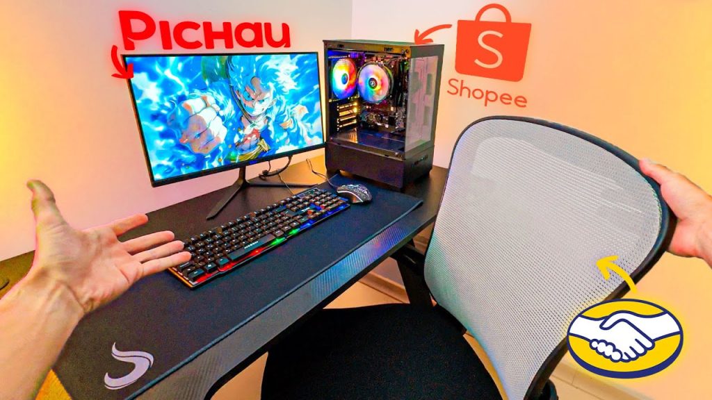 Montei o MAIS BARATO PC GAMER completo que RODA TUDO pra 2026