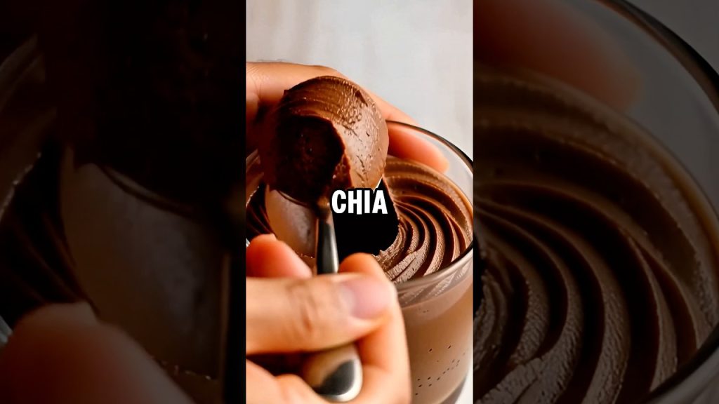 Chia Chocolate Mousse 😋 #health #recipe #healthyfood