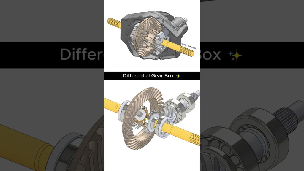How a Differential Gearbox Works? ⚙️#engineering #technology #machine