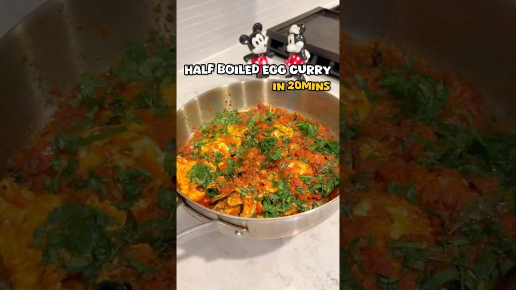 Egg Curry | Quick recipe | Half Boiled Egg Curry #shorts #ytshorts #food #recipe #egg