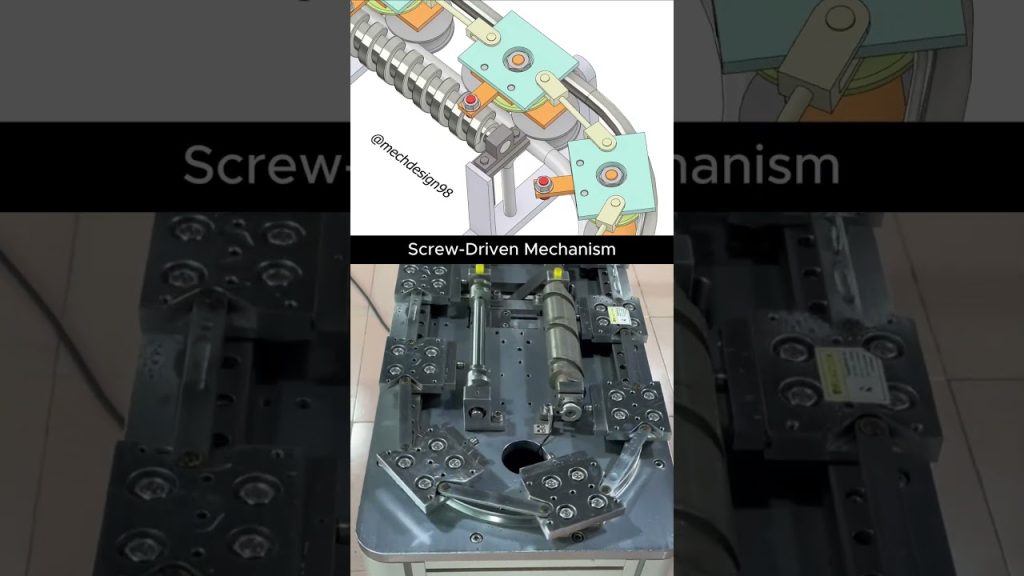 Screw-Driven Mechanism ⚙ #technology #engineering #machine