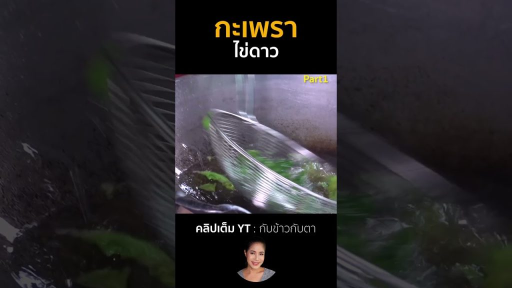 กะเพราไข่ดาว Part1 #cooking #thaifood #food #recipe #กับข้าวกับตา