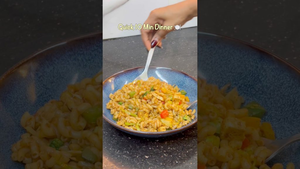 After Office Quick 10 Min Dinner 🍽️ #shorts #youtubeshorts #shortvideo #food #recipe #macroni