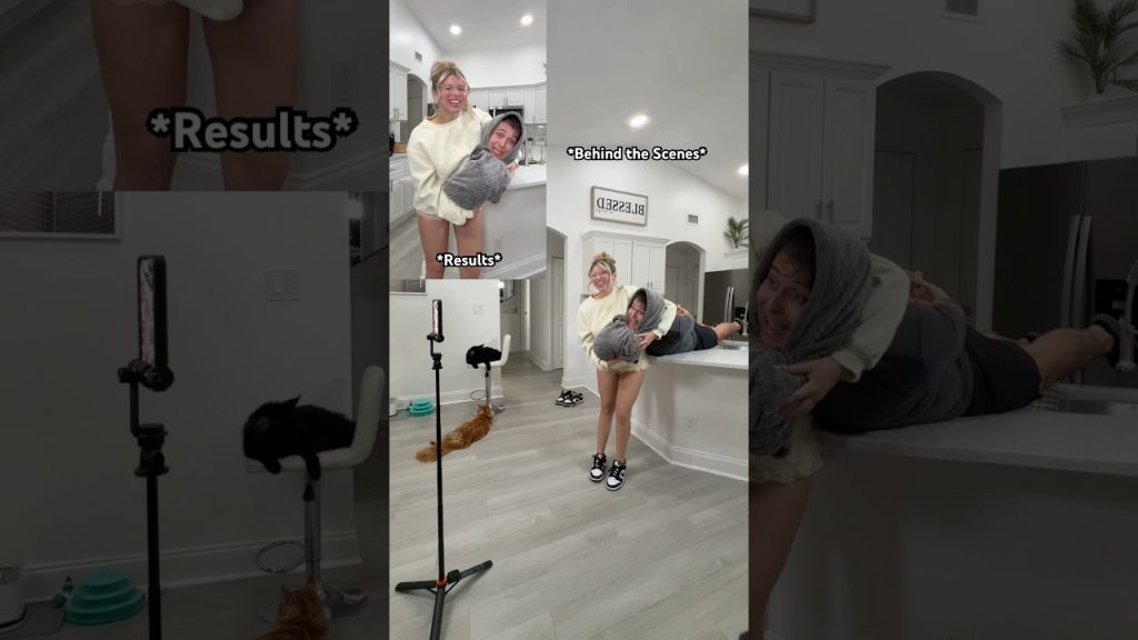 *Behind the Scenes* vs *Results* 🤫👀 #funny #challenge #shorts #couple