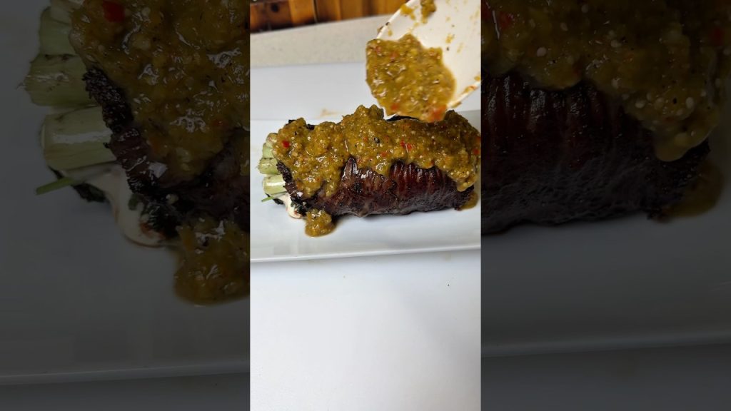 Best Stuffed skirt steak recipe ever #food #recipe #skirtsteak #recetas