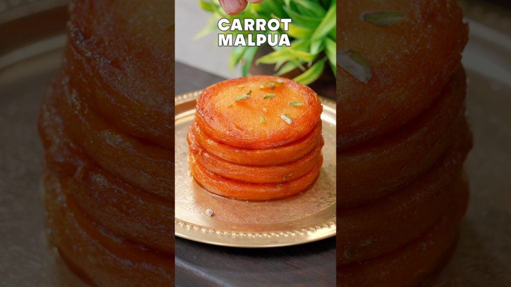 Instant Carrot Malpua recipe #bharatzkitchen #food #recipe