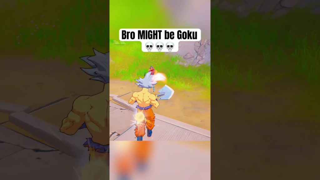 Bro might actually be Goku 💀😭 #fortnite #fortniteshorts #gaming