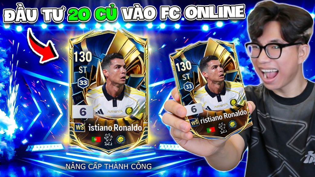 BI HUỲNH ĐẦU TƯ 20 CỦ MỞ THẺ FC ONLINE CÁI KẾT BÙNG NỔ LÊN RONALDO +6