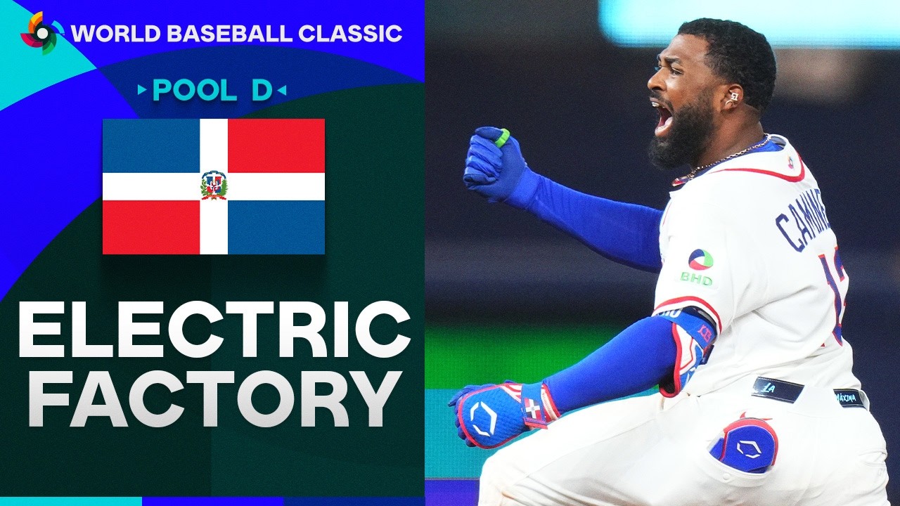 Junior Caminero’s ELECTRIC go-ahead home run for the Dominican Republic! ARE YOU NOT ENTERTAINED!? 🫨