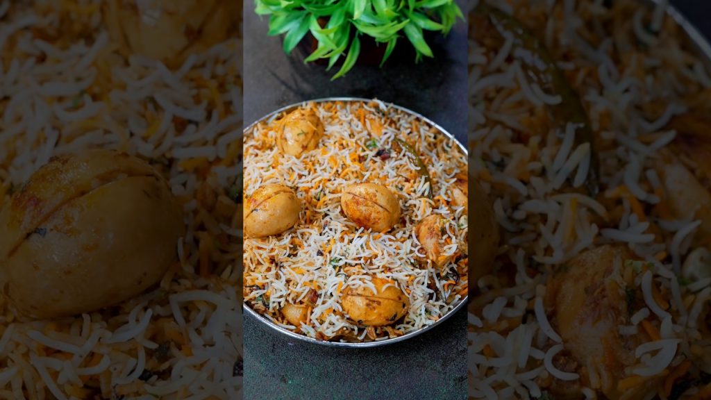 Restaurant style Egg Biryani 😁😁😇 #bharatzkitchen #food #recipe