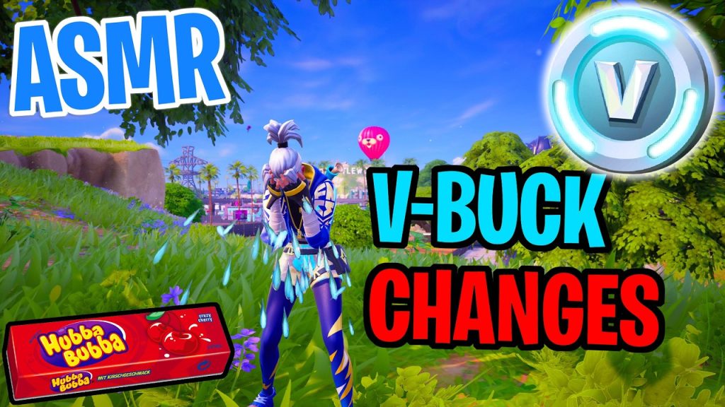 ASMR Gaming 🥺 Fortnite V-Buck Changes! Relaxing Gum Chewing 🎮🎧 Controller Sounds + Whispering 💤
