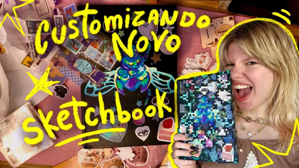 DECORANDO NOVO SKETCHBOOK | Vick Arts