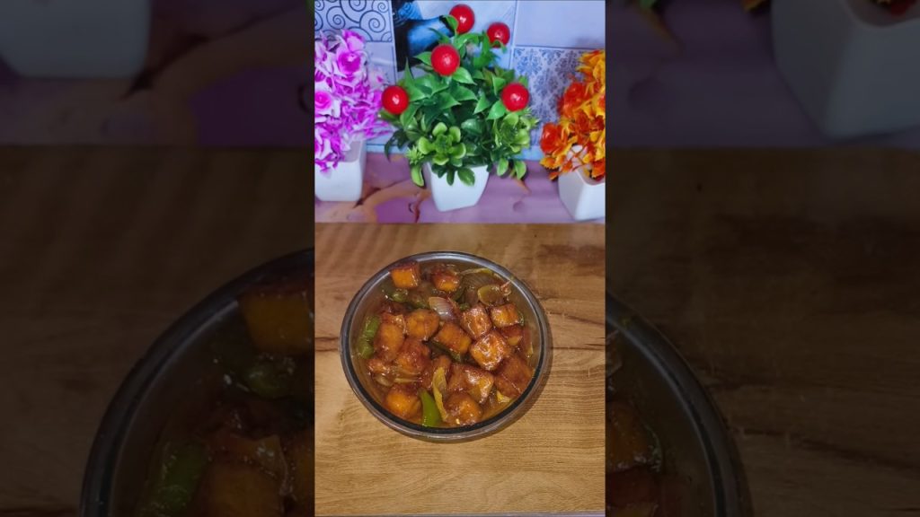 Chilli Paneer.#shortsfeed #cooking #food #recipe #paneer #paneerrecipe #chillipaneer#paneerrecipes