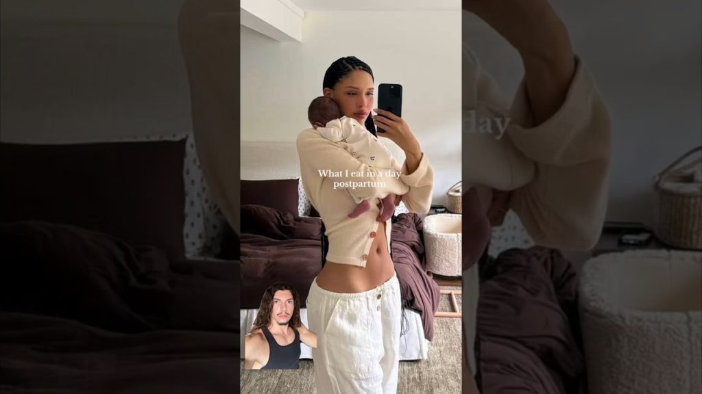 What She Eats POSTPARTUM! (Fat Loss Coach Reacts) #fitness