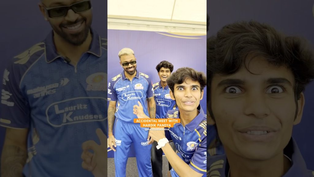 MEETING HARDIK PANDYA #shorts #ipl #BindaasT20Creators #funny #mumbaiindians #fun #comedy #cricket
