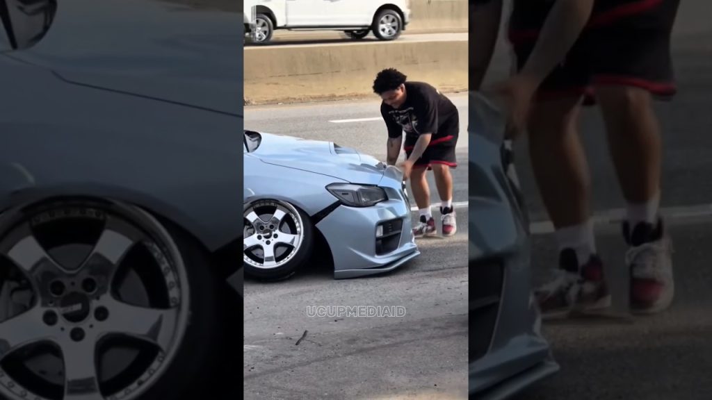 Subaru Stanced 🤑 Silver Camber 😎  #automobile #subaru #toyotasupra #jdm #cars