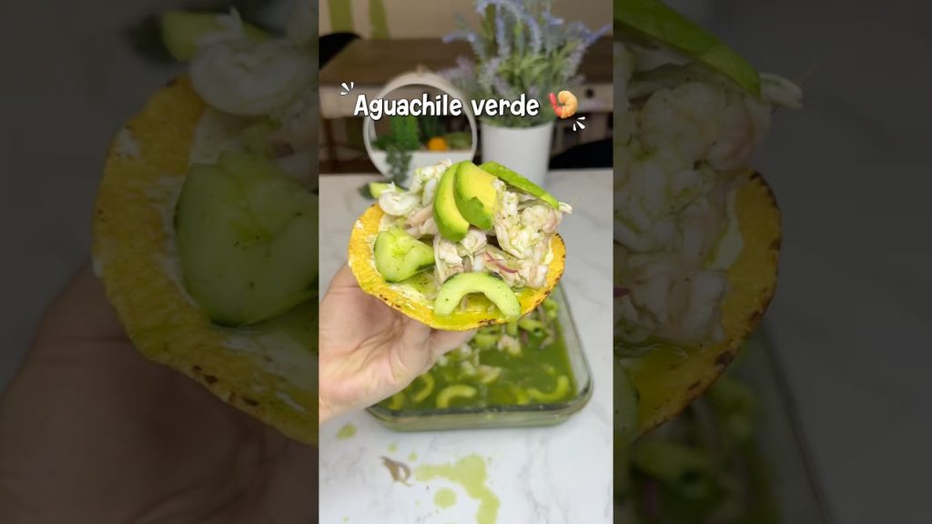 Aguachile verde de camarón 🍤 #aguachile #food #recipe #cóctel #viral #ahorts