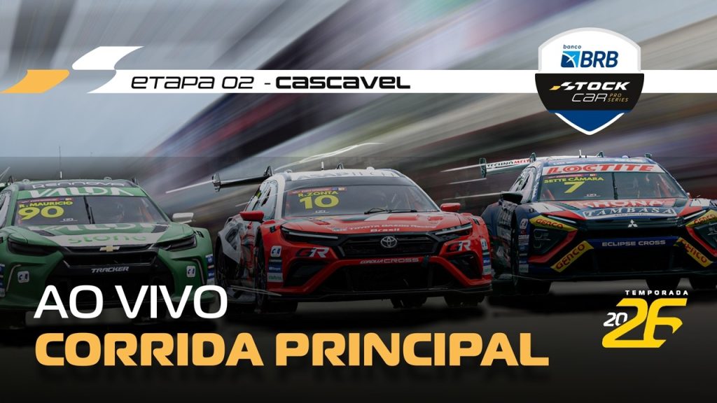 STOCK CAR BRB 2026 AO VIVO | 2ª ETAPA – CORRIDA PRINCIPAL | CASCAVEL, PR
