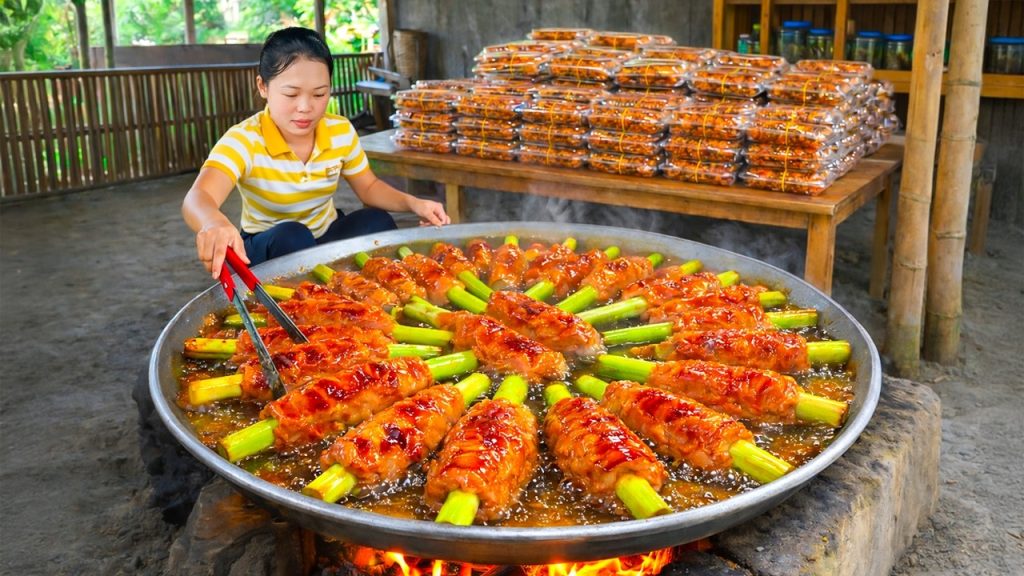 Street Food Recipe: How to Make Delicious “NEM LUI CUON SA” to Sell at the Market | Simple Life