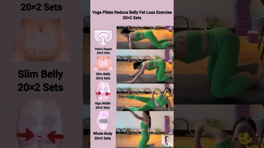 Yoga Pilate reduce belly fat loss exercise at home #exercise #fitness #fatloss #weightloss #yt #yoga