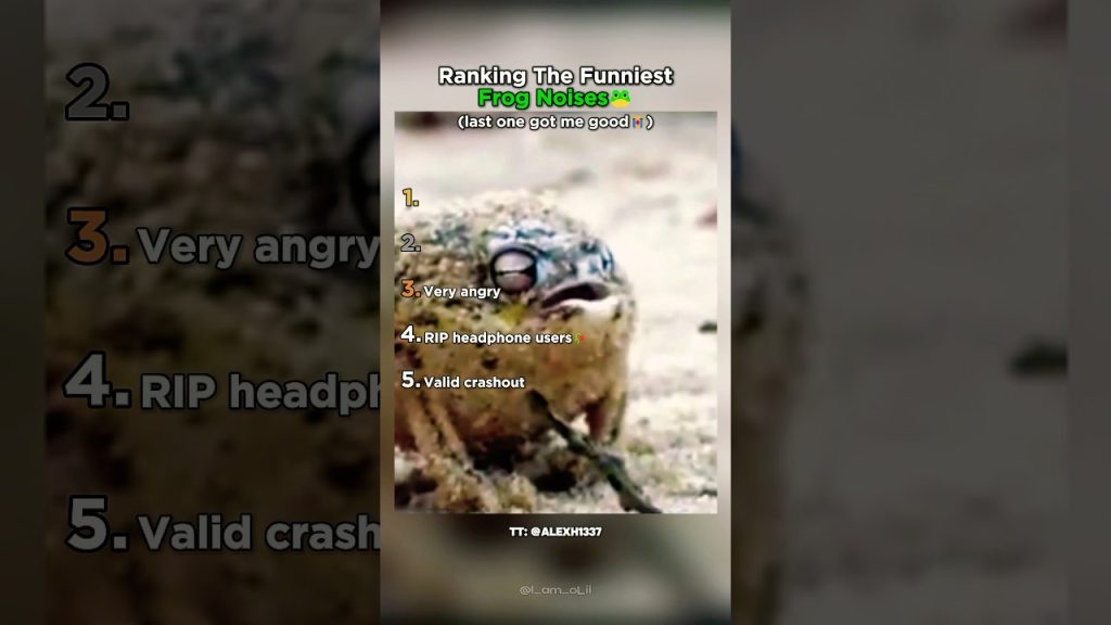 Ranking Frog Noises by How Ridiculous They Sound Part 2 #frogs #funny