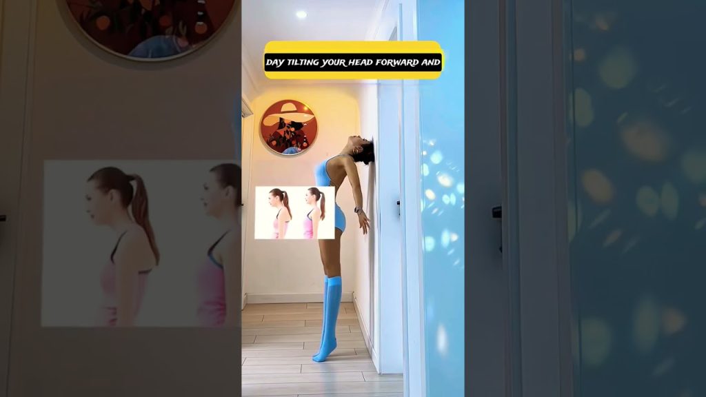 4 Wall Exercises to Stand Taller & Look Better 💪 #PostureCorrection #Fitness #HomeWorkout