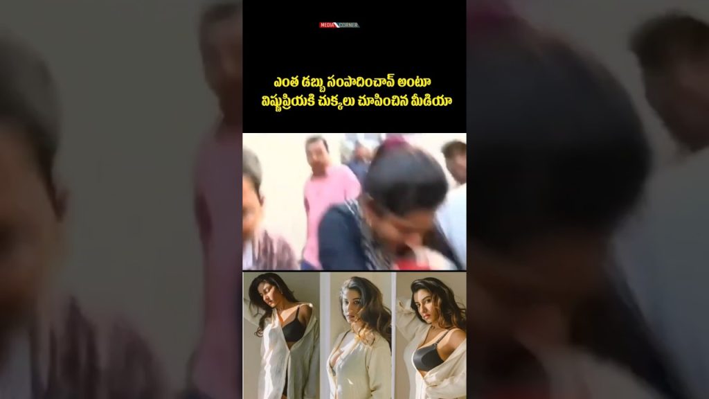 ఎంత డబ్బు సంపాదించావ్ అంటూ విష్ణుప్రియకి చుక్కలు చూపించిన మీడియా #vishnupriya #entertainment