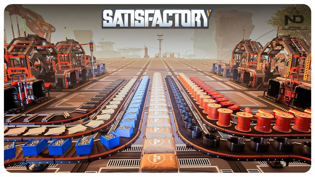 SatisfactoryR #4 – Cách ND Gaming Quy Hoạch Nhà Máy Siêu Mãn Nhãn