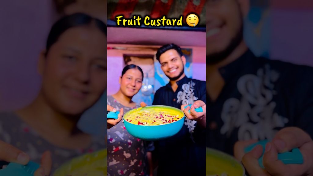 Day 24/100 Fruit Custard 🍇🍎🍌🍨#food #recipe #vlog #vlogging #fruitcustard #fruits