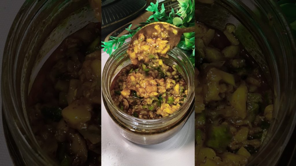 10 Minute Instant Raw Mango Pickle  #trending #food #recipe #cooking #ytshorts #viral #rawmango